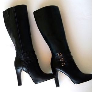 New INC black knee high boots. Black. Size 9.
